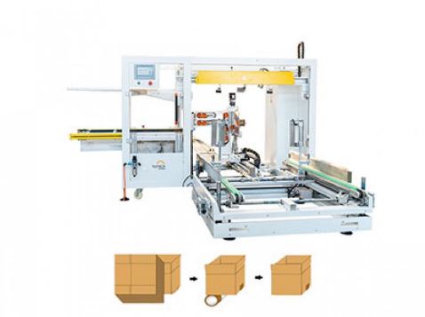 Servo case erector YPK, industrial automation, packaging machine, Complete Mark Thailand