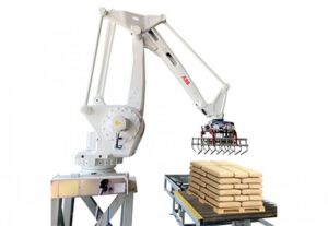 Bag palletizing robot, automatic bag stacking machine, YUPACK, industrial packaging automation