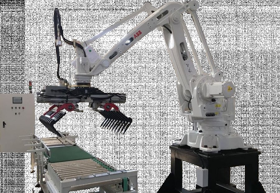 Bag palletizing robot, automatic bag stacking machine, YUPACK, industrial packaging automation