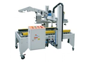 Radom sizes semi-auto carton sealing machine FXJ-5050E – product image, industrial automation, packaging machine