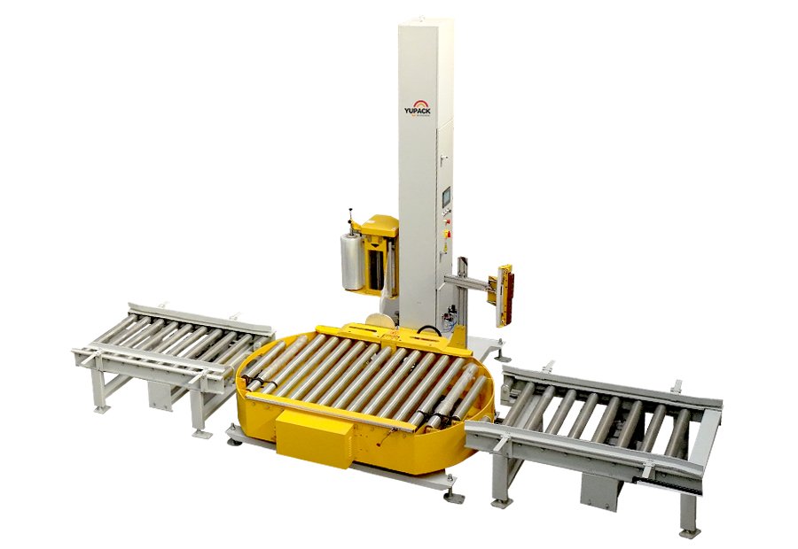 Online pallet wrapping machine TP2000FZ – product image, industrial automation, packaging machine