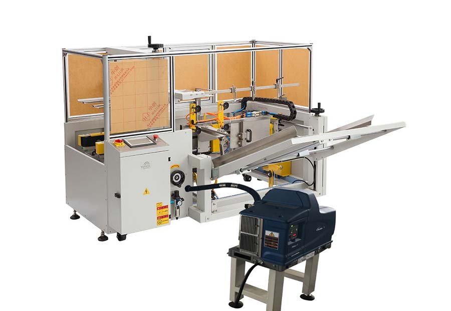 Hot melt Case Erector – product image, industrial automation, packaging machine