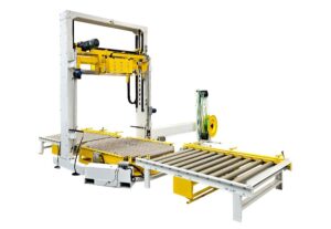Turntable Pallet Strapping Machine (with Top Press) – product image, industrial automation, packaging machine