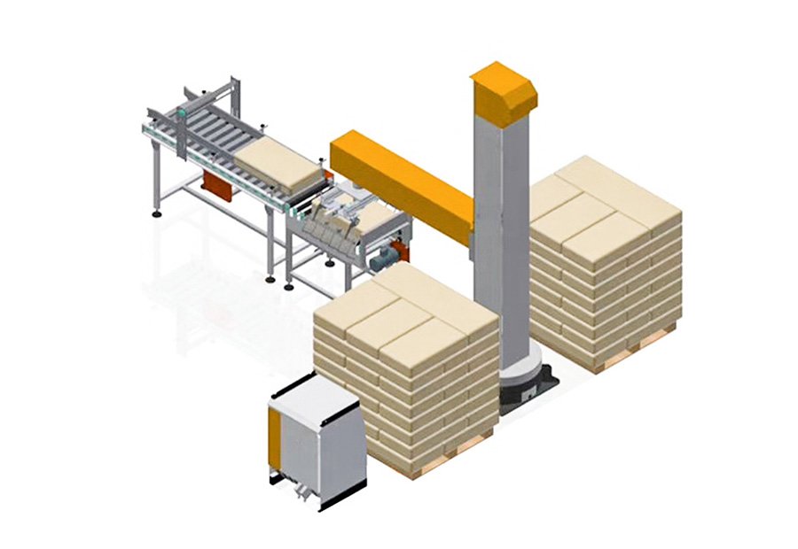 Single Column Palletizer YPK-JMD20 – product image, industrial automation, packaging machine