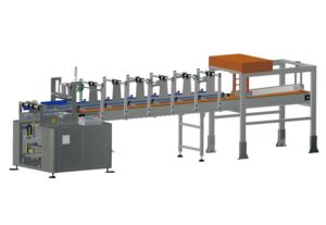 Drop type case packer – product image, industrial automation, packaging machine