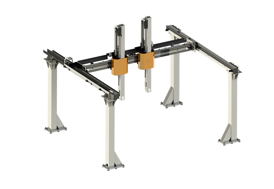 Truss palletizer robot, automatic palletizing system, YUPACK, industrial automation