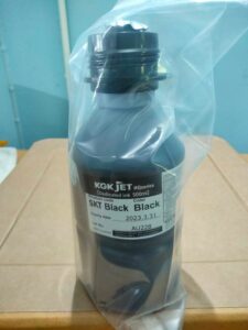 Black high quality ink SKT BLACK, KGK JET consumable, CIJ ink