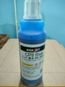 Blue ink CP8, KGK JET consumable, inkjet coding ink
